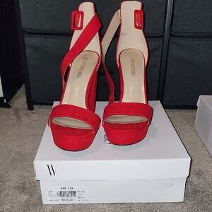 DREAM PAIRS Women's Hi-lo Heeled Sandal